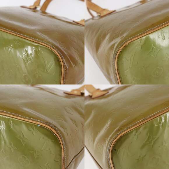 LOUIS VUITTON Monogram Vernis Houston Hand Bag Baby Blue M91005 - Picture 10 of 12